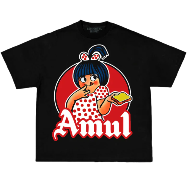 AMUL T-shirt Black L - Main Image